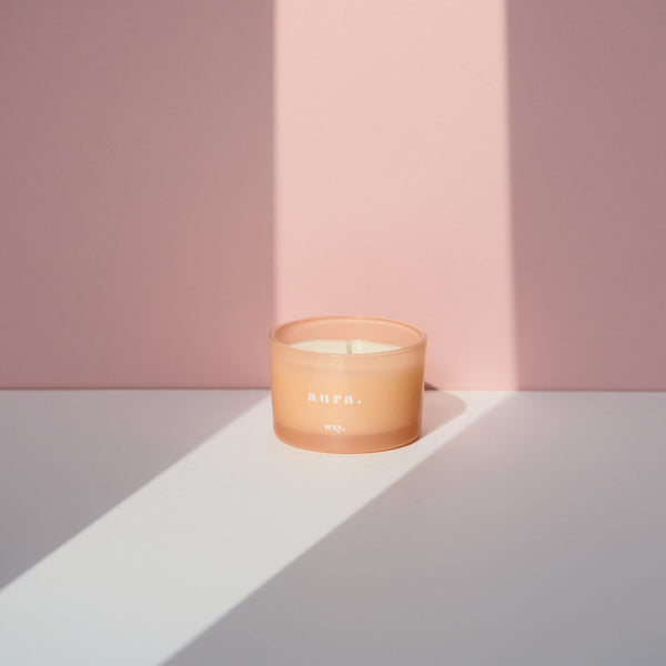 Wxy. Classic Aura Candle - White Woods and Amber Down