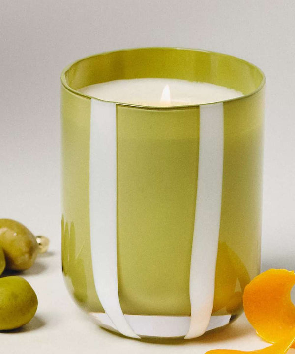 MÆGEN Atina Glass Candle - Fresh Olive & Lemon - Image 2
