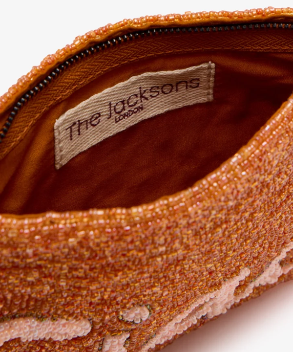 Mini Ciao Beaded Clutch Pale Orange - Image 2