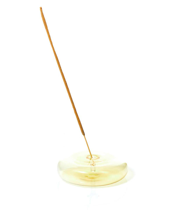 MÆGEN Dimple Glass Incense Holder - Yellow - Image 3