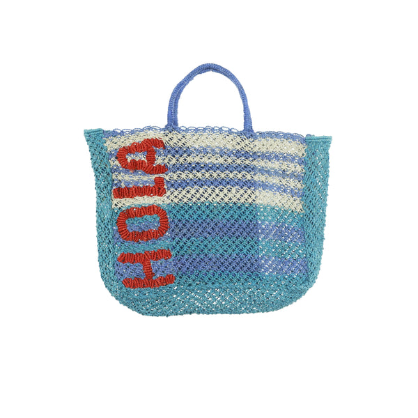 Olive "Hola" Jute Tote Bag - Image 2