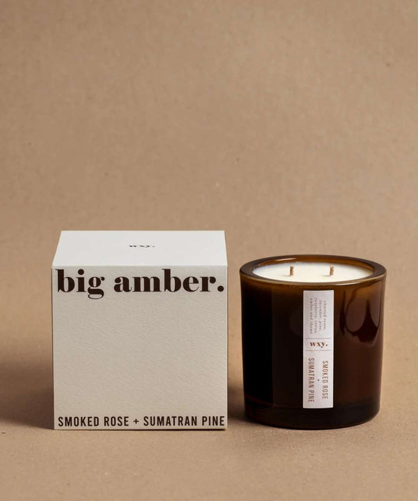 Wxy. Amber Smoked rose & Sumatran pine Candle